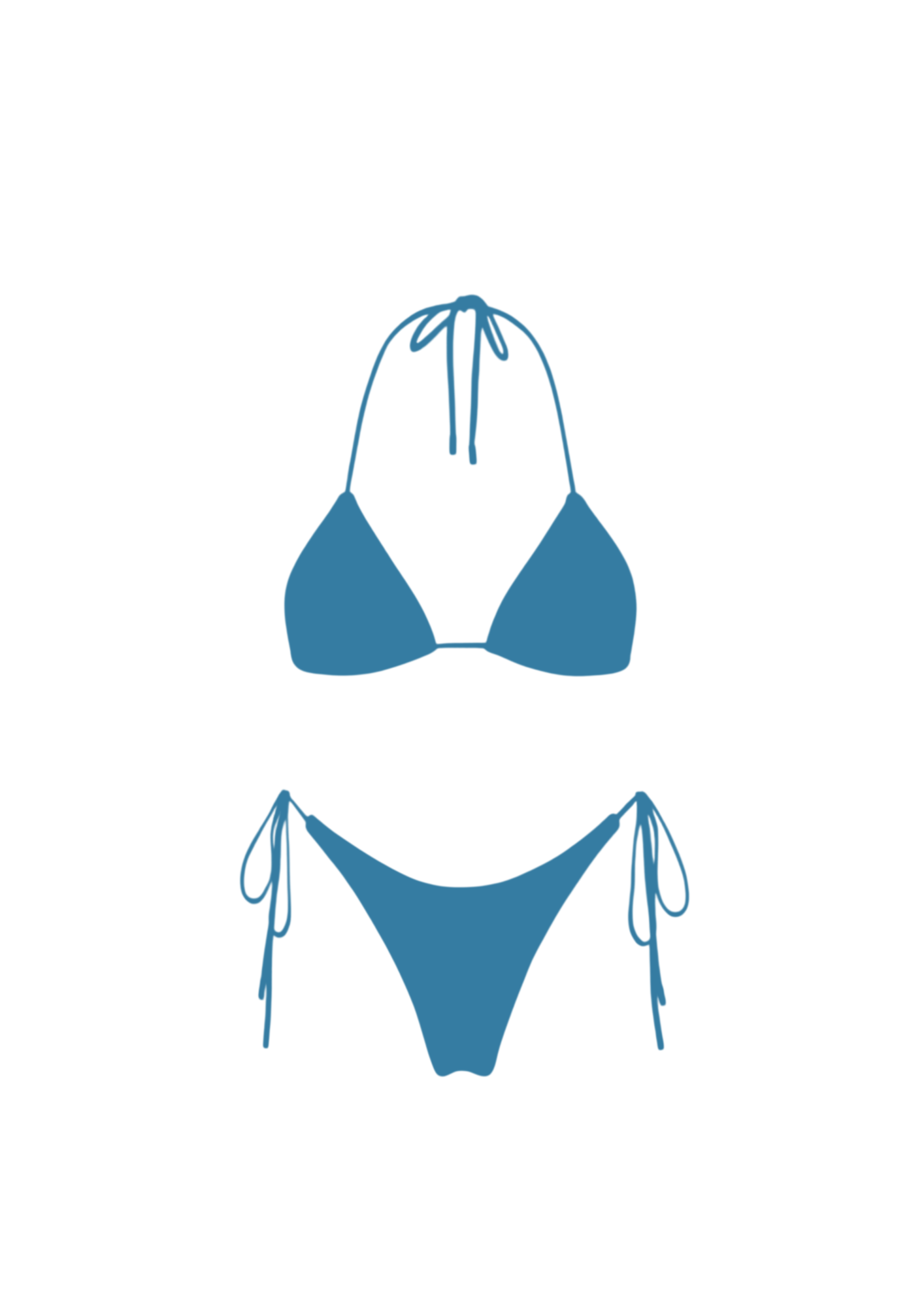 Bingin Wave in Light Blue