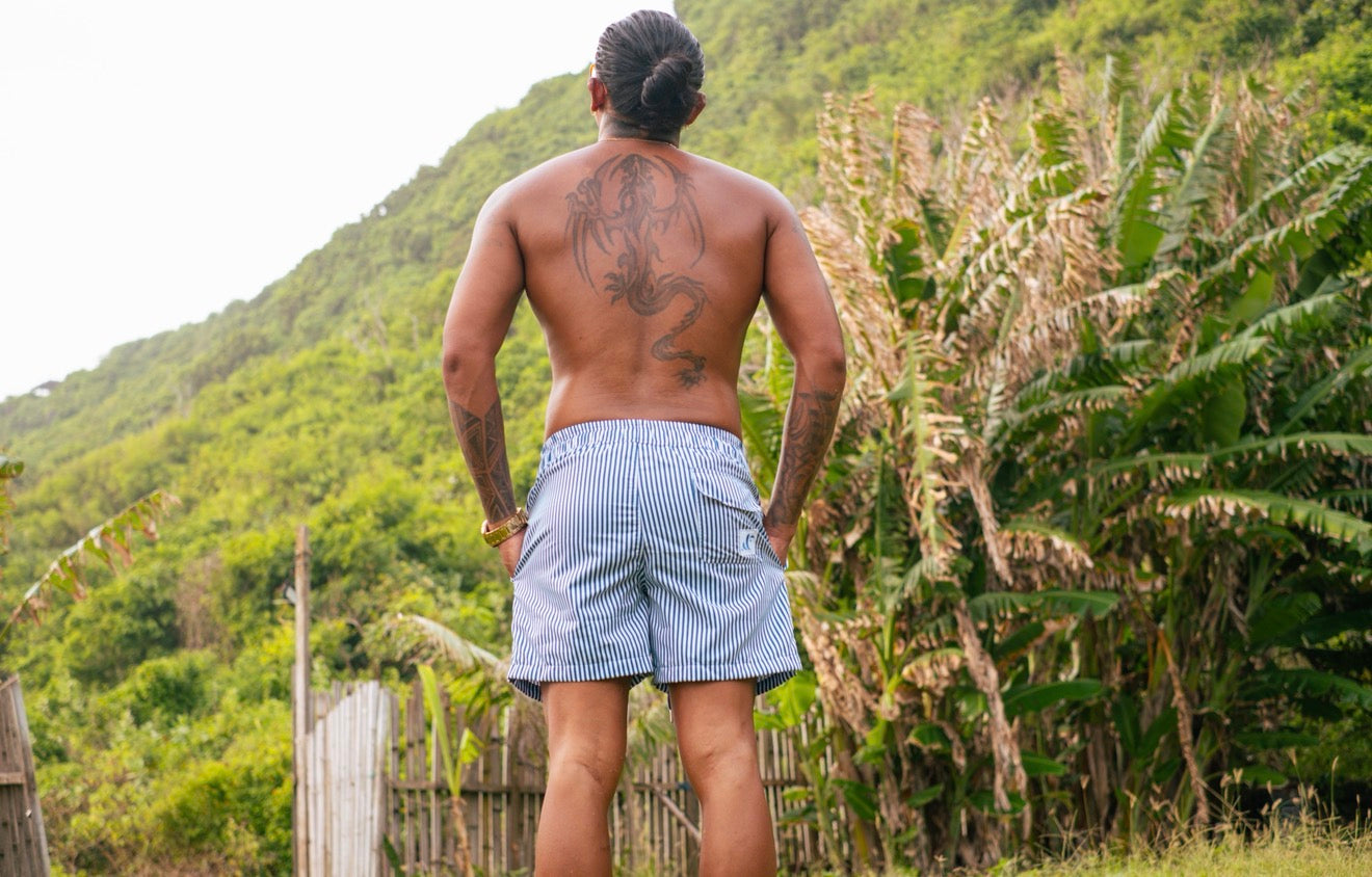 Sauna Champion in Stripe Blue